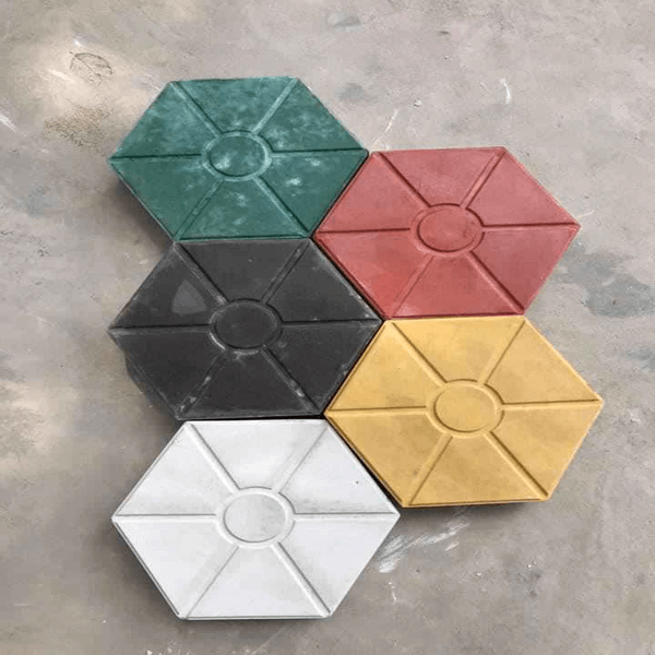 Gạch block lục giác có màu