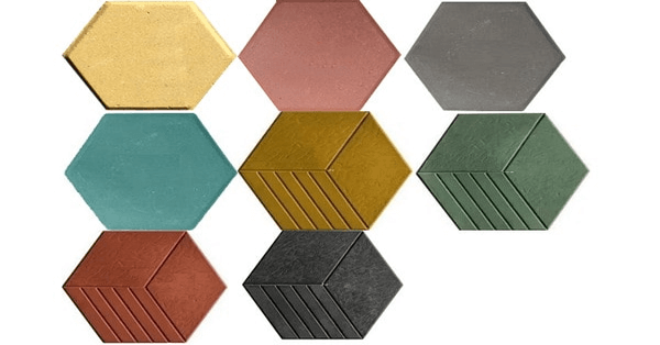Một số mẫu gạch block lục giác phổ biến